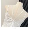 Summer Women Sweet Sequined Butterfly Embroidery Lace Spaghetti Strap Sleeveless Vest Tops for Girls