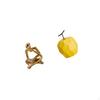 Porcelain Abstract Fruit Thinker Sculpture Statue Decoration Ornament for Tabletop Living Room Shelf