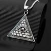 Wind Dreieck Teufelsauge Pyramidenauge Zubehör Anhänger Halskette