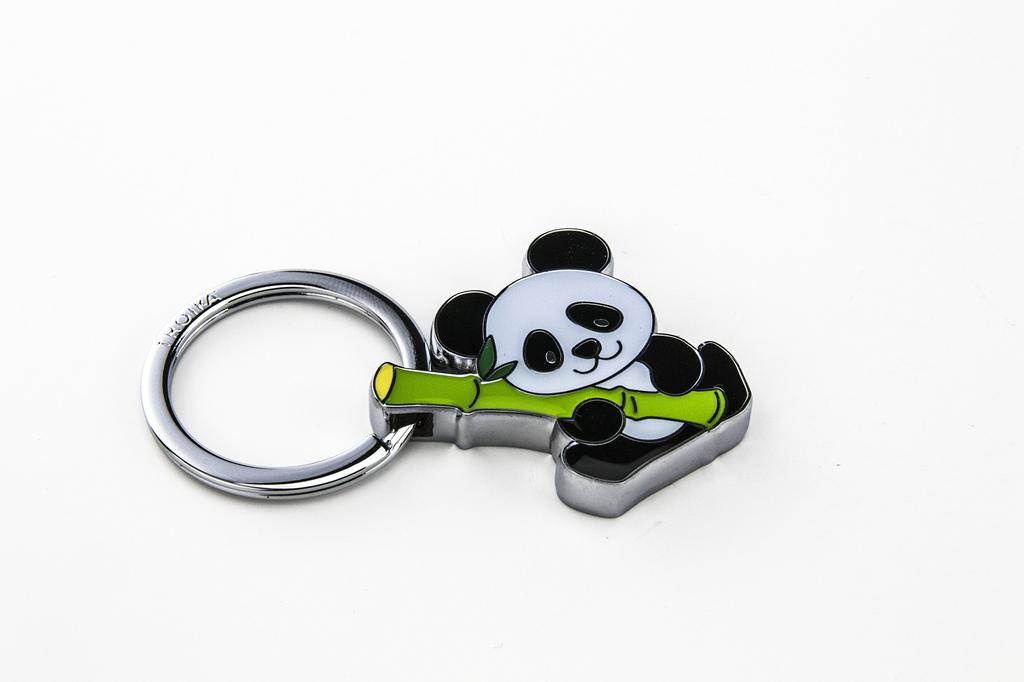 TROIKA GERMANY Panda Keychain BAMBOO PANDA Key Ring KR10-03CH Accessory Charm