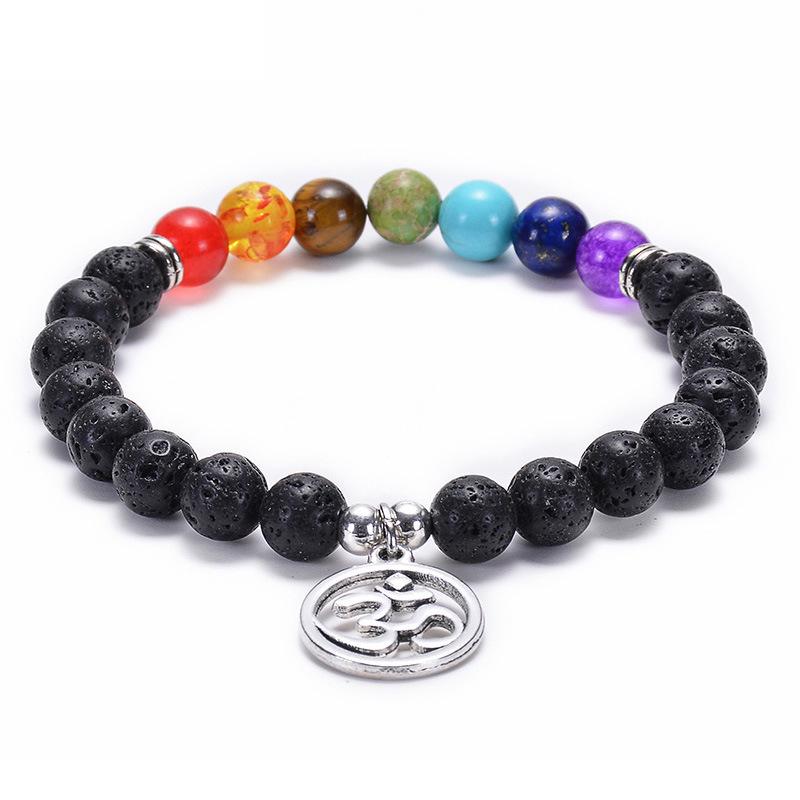 JYL TS Bracelet Yoga OM Pendant Spiritual Promotes Mindfulness & Inner Peace OM нло зеленый