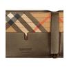 Burberry Pop Check Art Pattern Logo Embossed Double Fold Design Calfskin Wallet Men Wallet Beige 81189831
