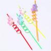 Pack of 4 Reusable Unicorns Straws Animal Theme Plastic Drinking Straw for Kid Baby Shower Birthday Party Supplies Gift