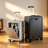 2024 Multi-functional 20" Carry-on Suitcase: Aluminum Frame, Front Opening, Universal Wheels
