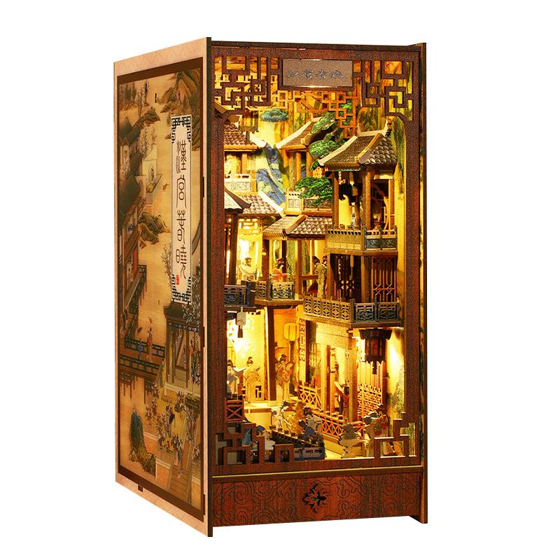 Jiate DIY Han Palace Spring Dawn Pop-up Book Stand Model - Handmade Creative Birthday Gift Ornament