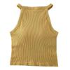 Korean Style Spicy Halter Neck Tank Top with Chest Pad and Beautiful Back Design