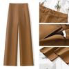 Women's High-End Wide-Leg Spring Pants: 2026 New Style, Loose Casual Straight-Leg, Long Fit