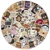 10/30/50/100pcs Boho Retro Dark Aesthetic Graffiti Stickers Decorative Guitar Laptop Phone Skateboard Cool Cartoon Sticker Gifts