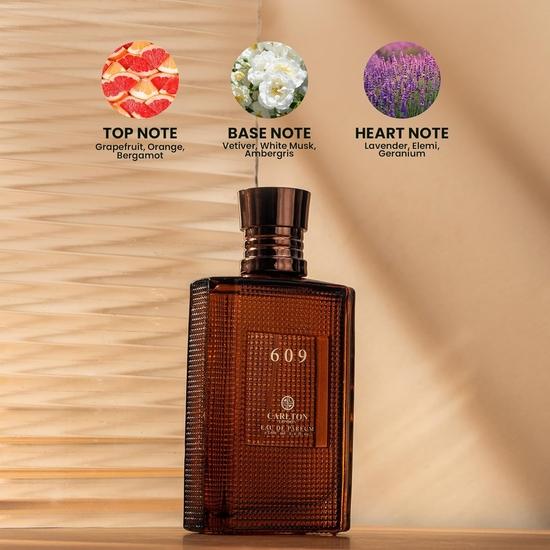 Carlton London Men Liquid Perfume 609 I With Grapefruit Orange Bergamot And Musk  Ii Enhances Mood And Boosts Confidence-100Ml