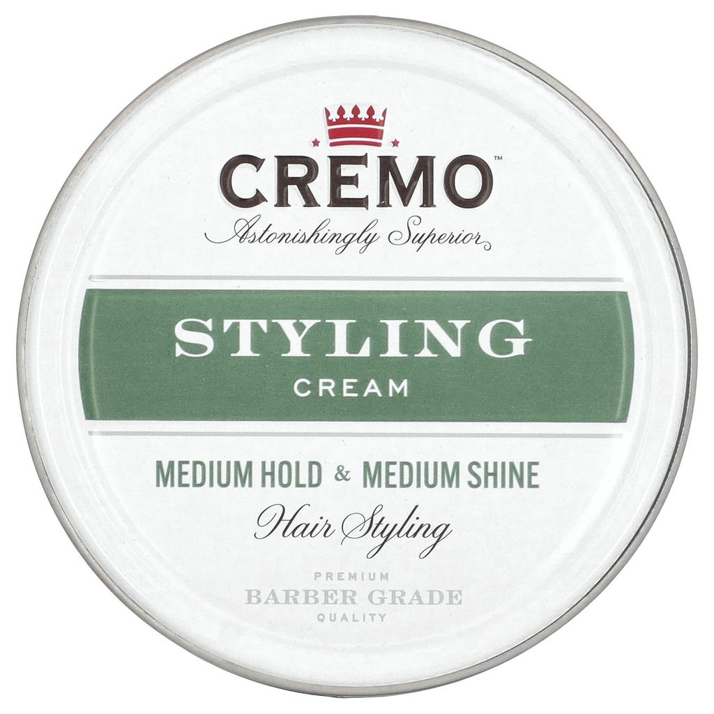 Cremo Crema para peinar, fijación media y brillo medio, 4 oz (113 gramos)