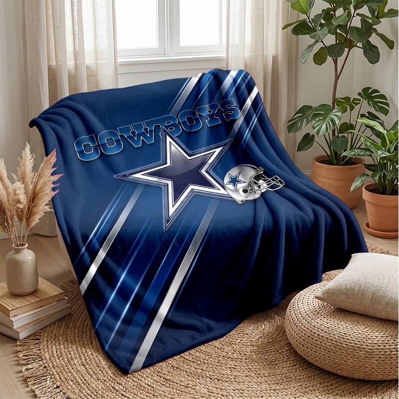 Dallas Cowboys Flanelová fleecová deka Útulná teplá přehozová deka na pohovku postel cestování Celoroční použití
