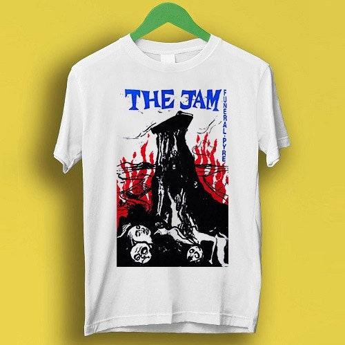 The Jam Scheiterhaufen Punk Rock Band Geschenk Lustiges Meme Tee Stil Unisex Gamer Kult Film Musik T-Shirt