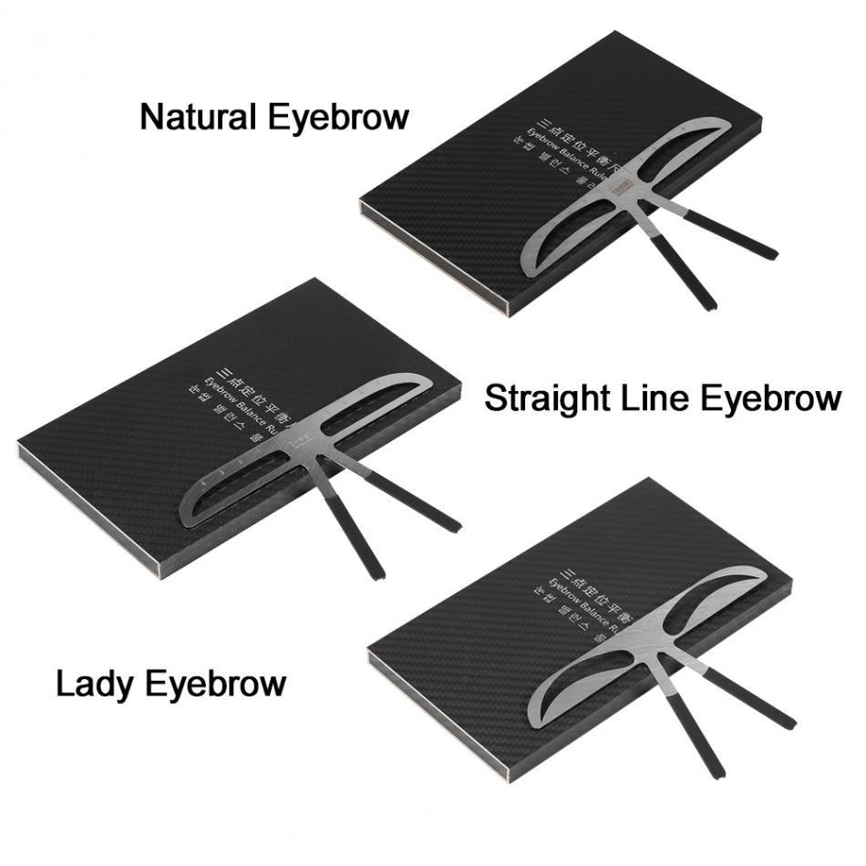 New  Design Permanent Eyebrow Balance Extension Ruler Eyebrow Shape Stencil
