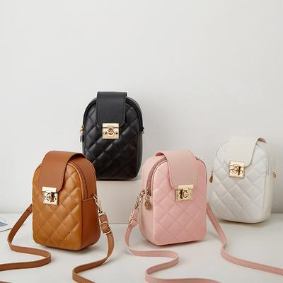 Embroidered Mobile Phone Bag G Bag Women's Shoulder Bag Daily Versatile Diamond Messenger Bag