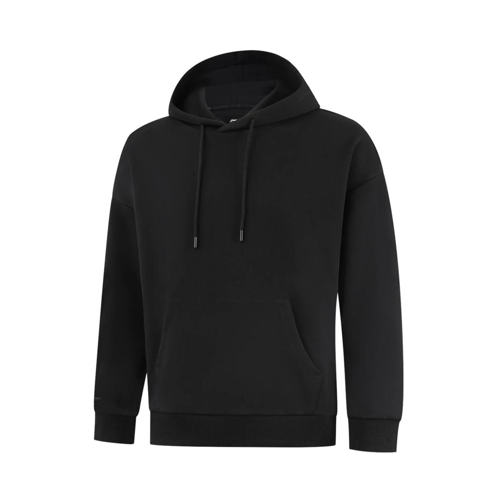 Li Ning Group Purchase Series Hooded Pullover Solid Color Comfortable Versatile Casual Simple Loose Sweatshirt Unisex Sweatshirt AWDV781-1