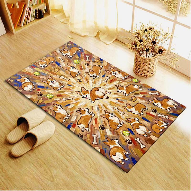 2025 New Cute puppy Carpet Rug for Living Room Bedroom Home Sofa Decoration,Kids play Non-slip Floor Mat