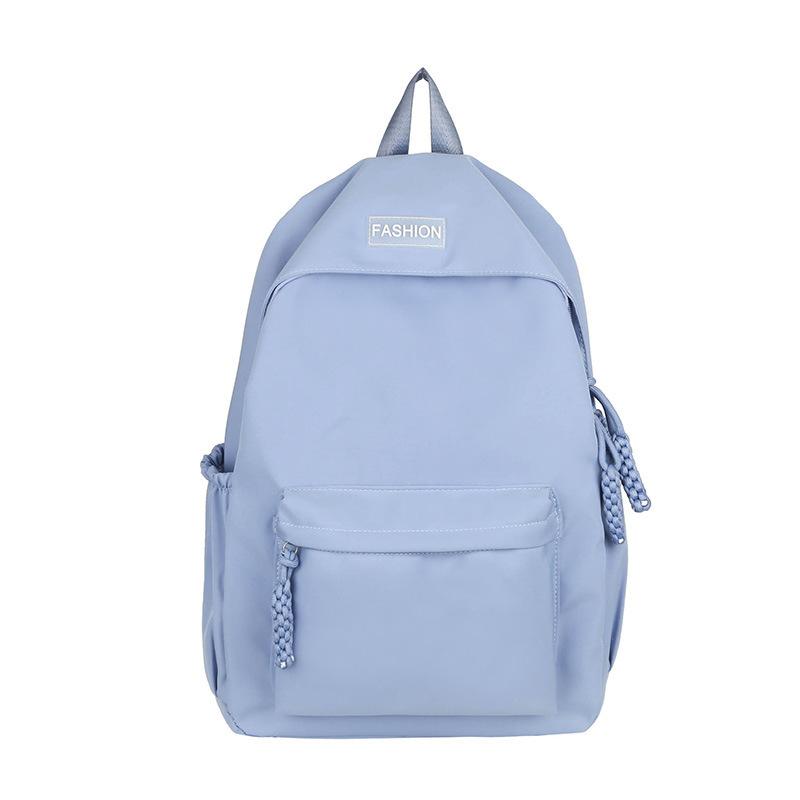 Backpack Female Junior High School High School Student School Bag Ins Japanese Simple Versatile Large Capacity Travel Backpack Male