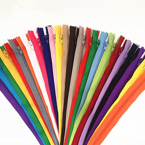 10pcs Nylon Coil Zipper 4"-24" (10 cm-60 cm) for Tailor Crafts, Sewing Clothes Zipper (20 Colors) Sewing Accessories