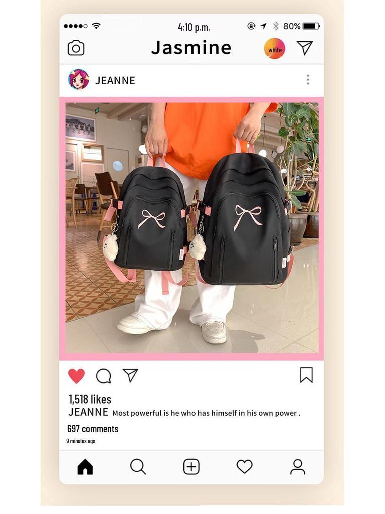 Large Capacity Stylish Backpack for Middle School, High School, and College Girls - Perfect for Travel and Laptops