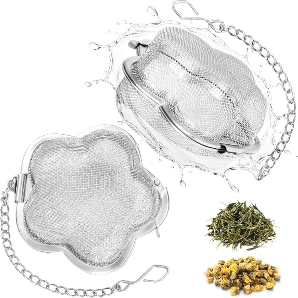 Fine Mesh Tea Strainer Stainless Steel Tea Ball Filter Portable Tea Infuser Ball  for Brew Tea