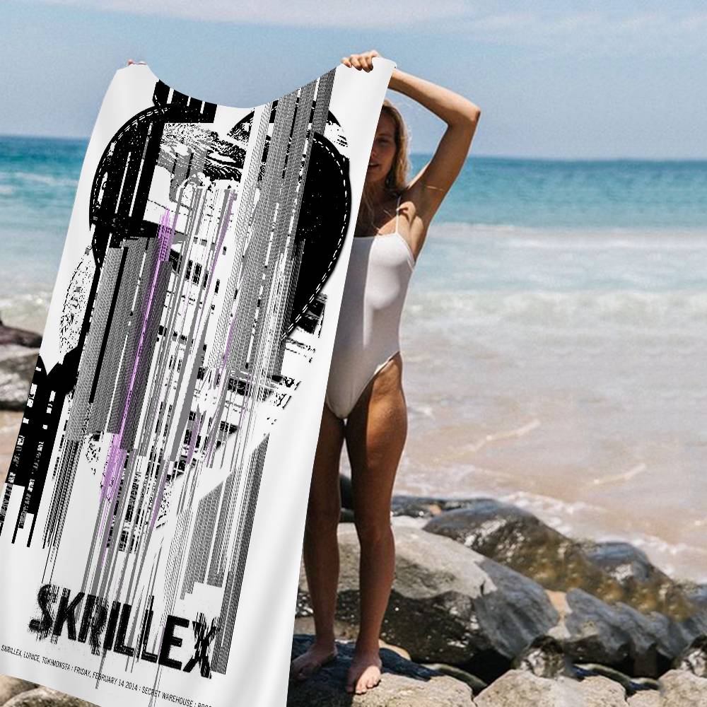 Singer Skrillex Microfiber Printed Beach Towel Mountain Climbing Yoga Beach Swimming Running Absorbent Soft Towel