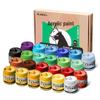 Mali Kids' Waterproof Acrylic Paint Set for Plaster Dolls and Graffiti - White, Sun-Resistant, Colorfast.