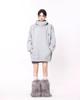 TOWYYO Turtleneck Hoodie with Star Zipper Solid Long Loose Plus Sizes Voluminous Ninja Winter Women's Harajuku-Style Decoration, Closure, Color,