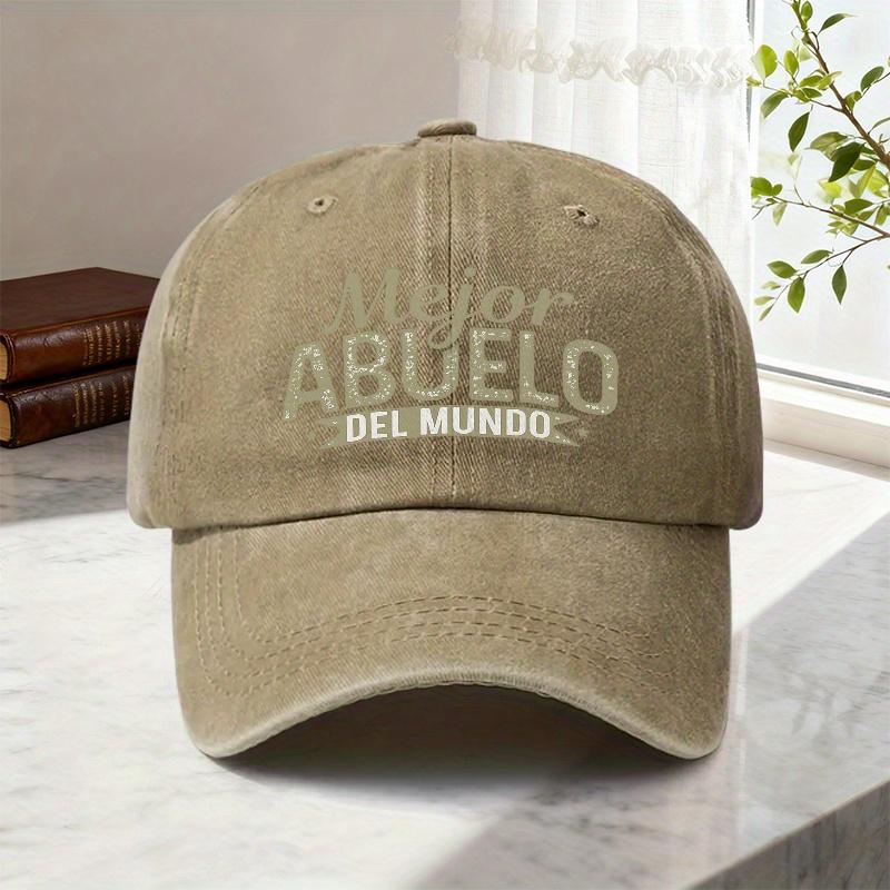 1pc Worlds Best Grandpa Hat  Adjustable Unisex Cap with Best Grandfather Print Funky Ized Gift for Grandfathers