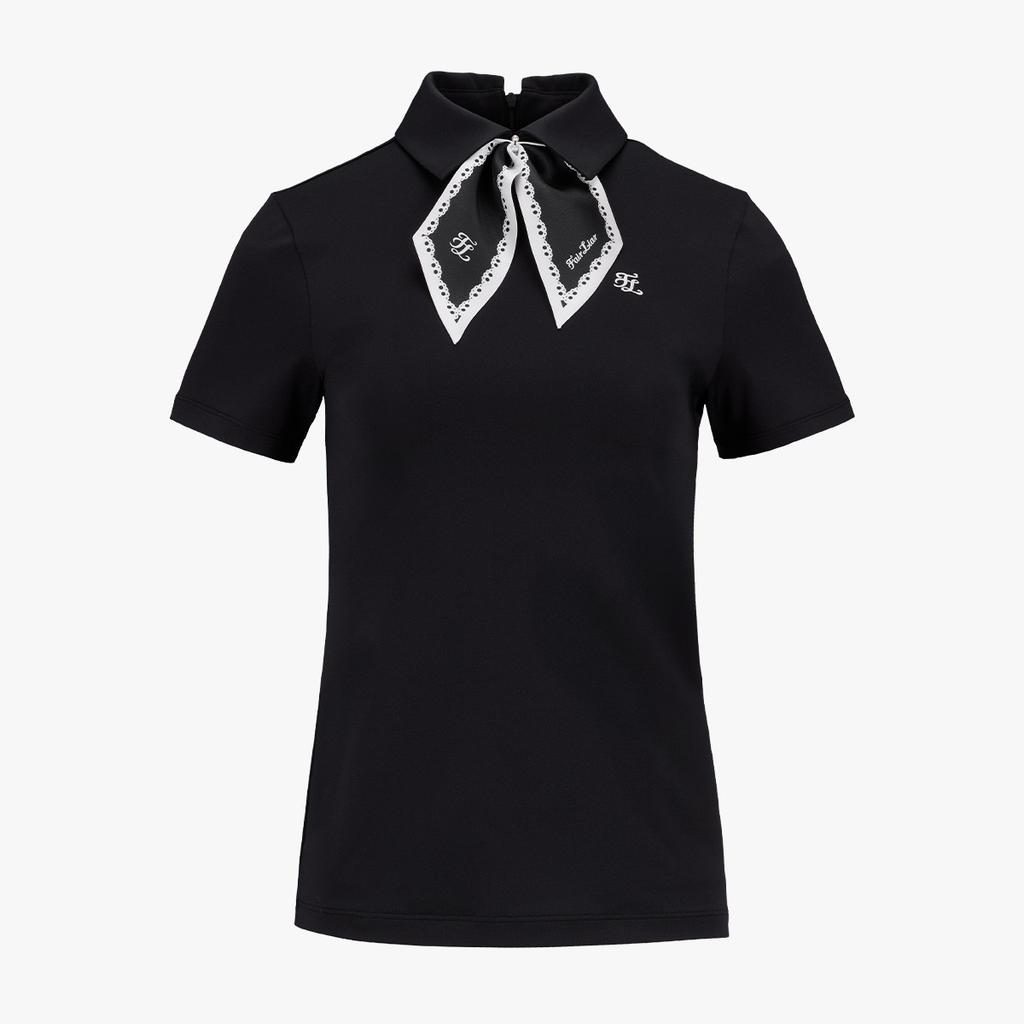 FAIRLIAR GOLF Petit Scarf Set T-Shirt (Black)