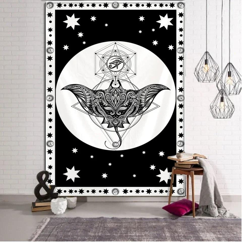 Tarot Tapestry Wall Hanging Astrology Divination Bedspread Beach Mat Witchcraft Mandalay Hippie Mandala Brugeria