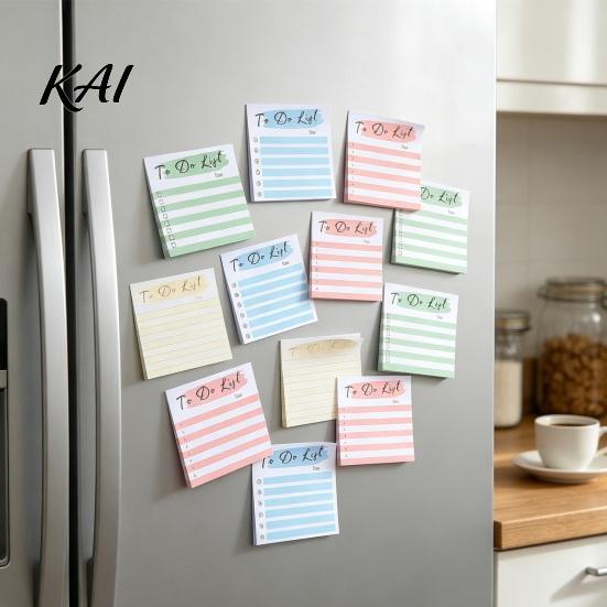 Student Study Organization Striped Planning Sticky Notepads, Task Memo Pads, Removable Creative Notepads Self-Adhesive Note Paper for Daily