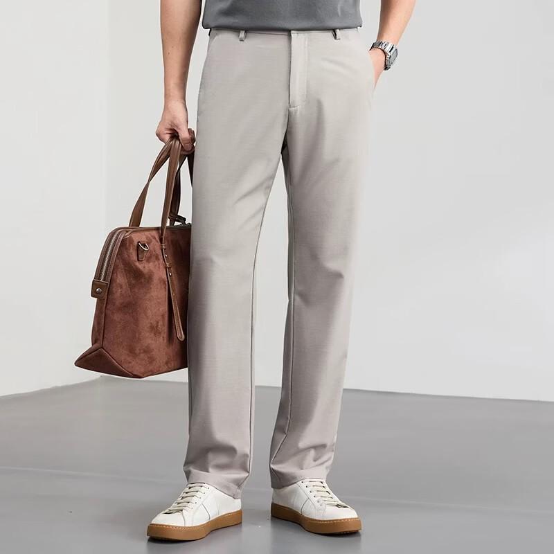 Hengyuanxiang Men's Linen Lyocell Blend Straight Casual Pants