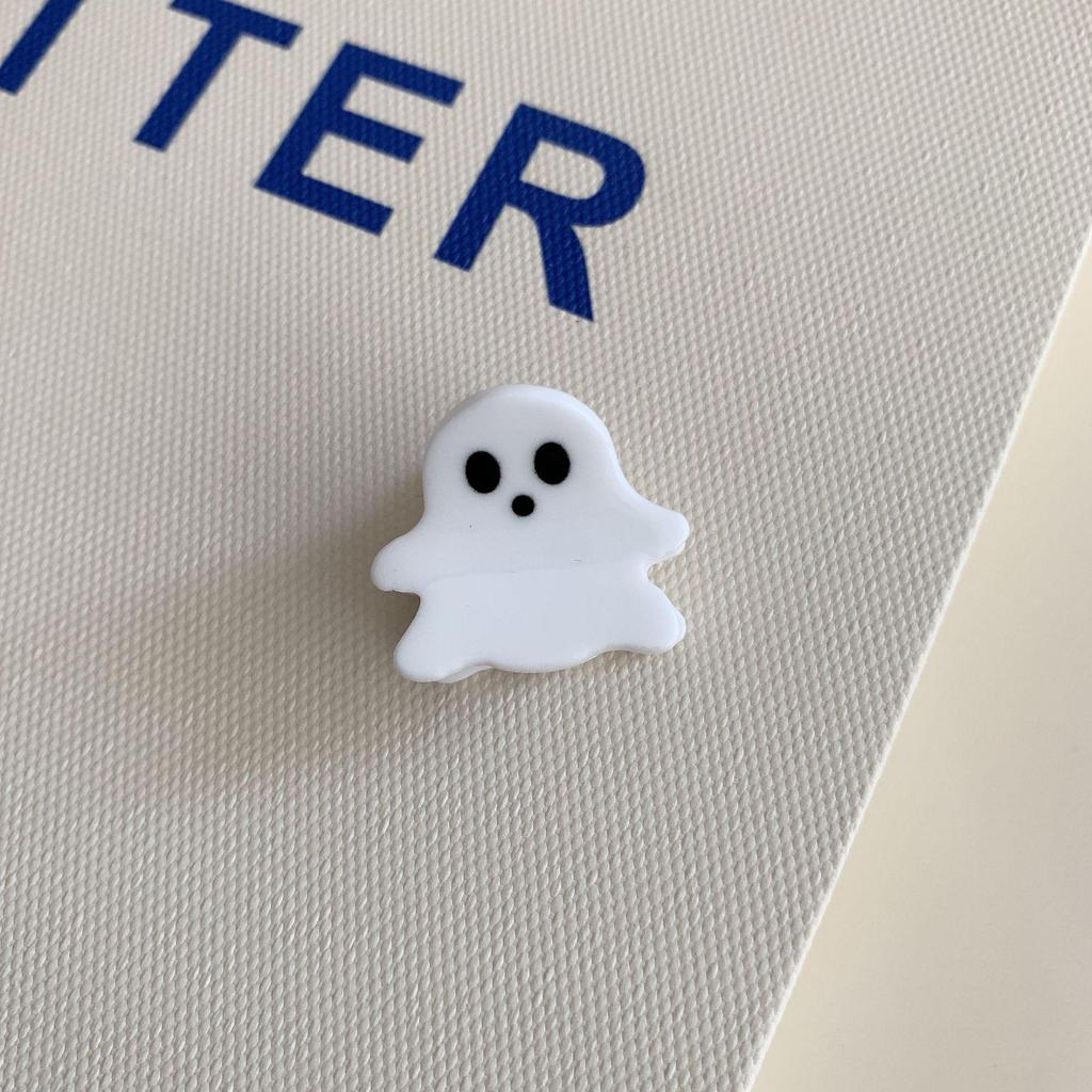 Halloween Mini Claw Clips: Quirky Ghost, Pumpkin, Bat Acrylic Hair Accessories