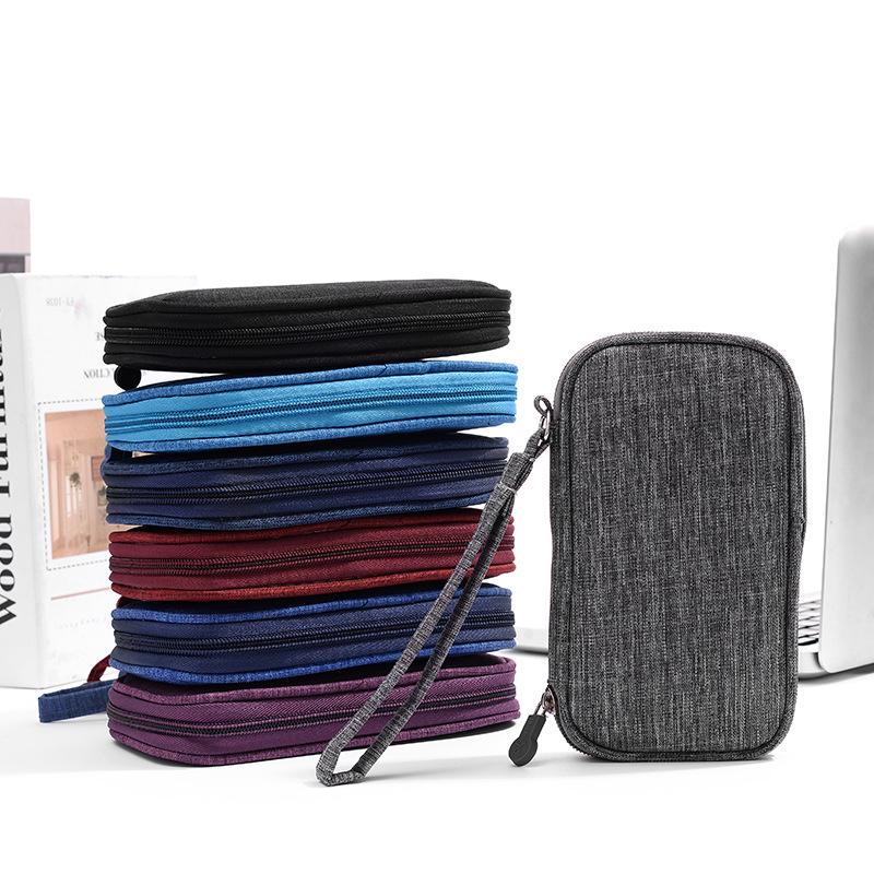 Multifunctional Shockproof Mobile Accessories Bag: Phone, Power Bank, and Cable Storage