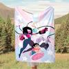 1pc Steven Universe Digital Printed Flannel Blanket, Super Soft Plush Fleece Bed Cover, Multipurpose Four Season Blanket for Sofa, Bed, Offi