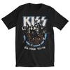 2025 KISS Band Printed 100%Cotton T-Shirt Men's Summer Loose and Comfortable Couple Short Sleeve Fashion American Men's Clothing