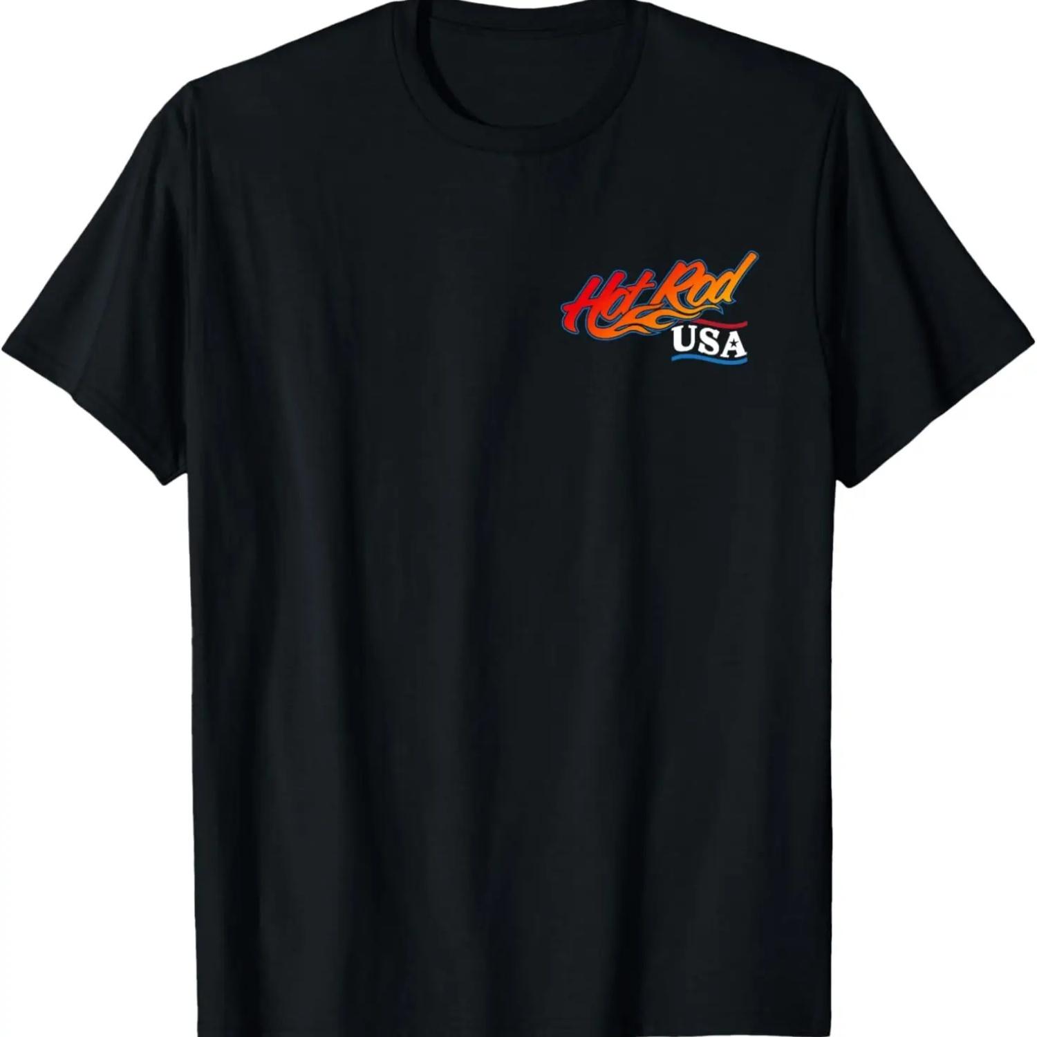 

Hotrod USA Design Retro Muscle Car Cartoon T-Shirt S чёрный