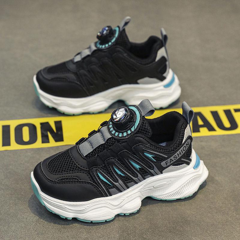 

Breathable Summer Mesh Sneakers for Kids - Stylish Chunky Skate and Running Shoes 36 чёрный