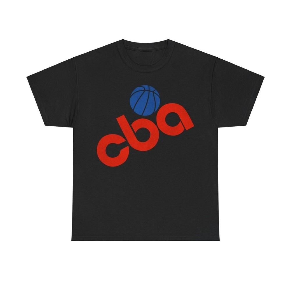 

CBA Basketball League Red Logo Nostalgic Retro T-shirt 4XL