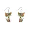 Cartoon Colorful Cat Cute Earrings, Full Hosting Environmentally Friendly Acrylic Earrings.