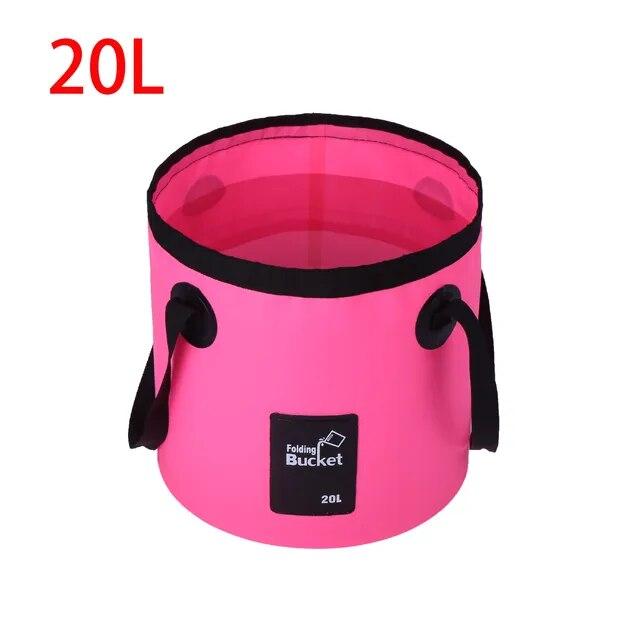 Foldable Multifunction Bucket Waterproof Outdoor Travel Water Storage Carrier Bag Fishing Portable Water Bucket