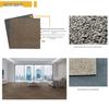 Dark Blue Flame Retardant Nylon Carpet for Conference Rooms & Billiard Halls: Square PVC Wall-to-Wall Mat