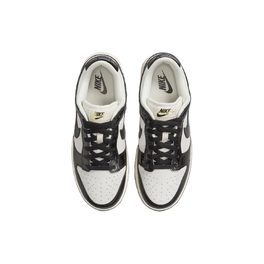 Nike Жіночі кросівки Dunk Low LX Black Croc White Phantom Sail FJ2260-003