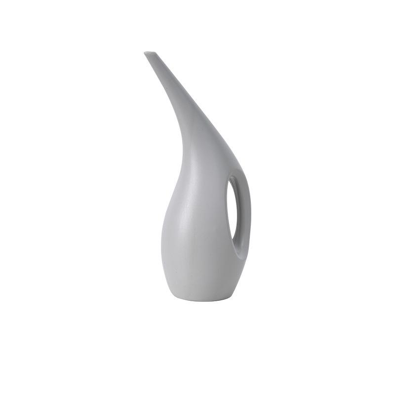 Plastic Long Spout Watering Can for Gardening and Flowers 1.5L Light Gray