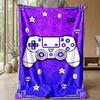 Pixel Game Controller Art Theme Blanket Lightweight Warm Flannel Blanket Decorative Throw Blanket for Home Decoration