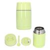 304 Stainless Steel Insulated Food Jar Leakproof Prevent Slipping Portable Stew Beaker with Spoon for Outdoor Grass