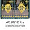 Weather Resistant Water Based Gold Paint For Metal Outdoor Decorative Columns And Furniture Finishing MIT