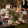 6 pcs Clear Plastic Halloween Candy Box Santa Claus DIY Gift Box Snack Packaging Box  Christmas
