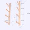 2x Wood Yoga Mat Storage Rack Wall Hooks Lightweight Workout Equipment Weight Stand Yoga Mat Organizer Holder for Foam Roller