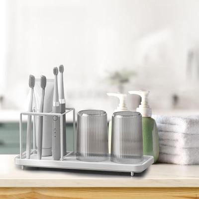 Bathroom Toothbrush Holder, Toothpaste Stand, Organization Storage Rack, for